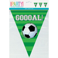 3D Soccer Flag Banner 3.65m- main image