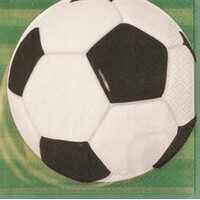 3D Soccer Luncheon Napkins 2ply 16 Pack- main image