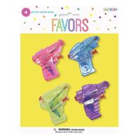 4 Glitter Water Pistols- main image