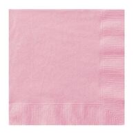20 Pack Lovely Pink Luncheon Napkins - 2 Ply 33cm x 33cm- main image