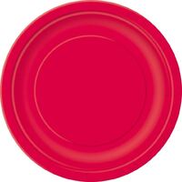 Ruby Red Paper Plates 17cm 8 Pack- main image