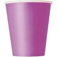 Pretty Purple Paper Cups 270ml 8 Pack- main image