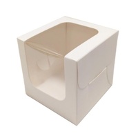 Cup Cake Box White Single 6 Pack- main image