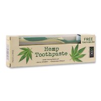 XOC Hemp Toothpaste 100ml with Bonus Toothbrush Contains Natural Hemp Oil - main image