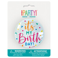 It's My Birthday Confetti Badge- main image