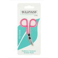 Sullivans Scissor Style Eyebrow Tweezer - Pink- main image
