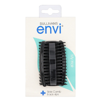Envi Hair Side Combs - 4pk - Black- main image