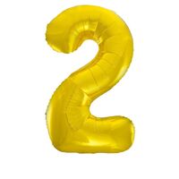 Gold 2 Number Foil Balloon 86cm- main image
