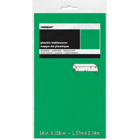 Emerald Green Plastic Tablecover Rectangle 137cm x 274cm- main image
