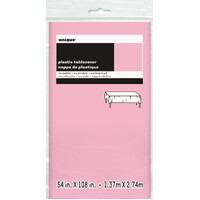 Lovely Pink Plastic Tablecover Rectangle 137cm x 274cm- main image