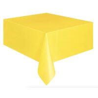 Sunflower Yellow Plastic Tablecover Rectangle 137cm x 274cm- main image