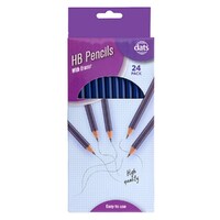 Pencil Blue Barrel HB with Eraser 24 Pack- main image