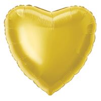 Gold Heart 45cm Foil Balloon- main image