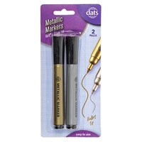 Metallic Markers Mixed Gold Silver Ink - 2 Pack- main image