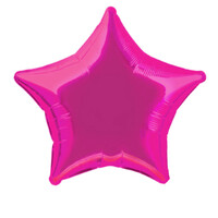 50cm Hot Pink Star Foil Balloon- main image