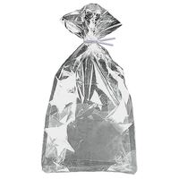 10 Cello Bags - Silver Foil 28cm x 13cm- main image