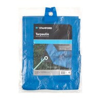 Tarpaulin Weatherproof Protective Cover Blue 183cm x 123cm- main image