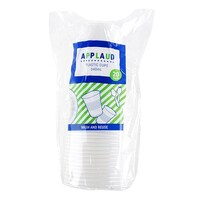 Plastic Cup White 340ml 20 Pack- main image