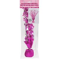 Glitz Pink Foil Balloon Weight And Sticker Sheet- main image