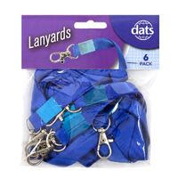 Lanyard Premium Blue 6pk - main image