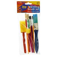Brush Paint Set 9pc Foam and Bristle- main image