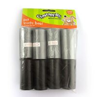 Chompers Pet Clean Up Waste Bags 240 Bags Black and Silver- main image