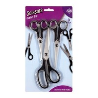 Scissors Rubber Grip 3pk 140mm 175mm 215mm- main image