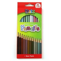 Metallic Colour Pencils 12 Pack- main image