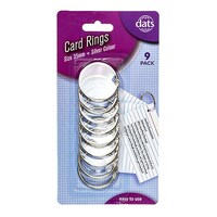 Card Ring Silver 35mm 9 Pack- main image