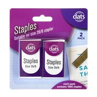 Staples 26/6 Box of 1000 - 2 Pack- main image