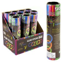 50 Pack Glow Stick Assorted Colours- main image