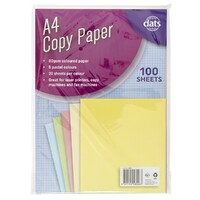 Pastel Coloured A4 Copy Paper 80gsm 100 Pack- main image