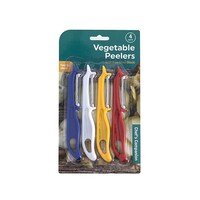 Vegetable Peeler Assorted Colours 4 Pack- main image