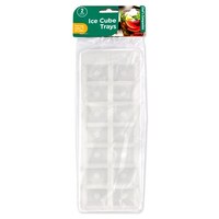 Ice Cube Tray PP White Pk2 14 Cube 9.4x24cm- main image
