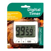Kitchen Timer White Digital w Magnet and Stand- main image