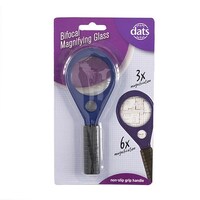 Magnifying Glass Bi-Focal 3x 6x Magnification- main image
