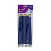Pencil Blue Barrel HB with Eraser 10 Pack- main image