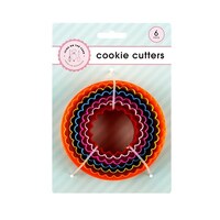 Cookie Pastry Cutters Multicolour Plastic Set of 6- main image