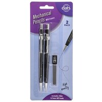 Pencil Mechanical HB 2 Pack with 12x0.7mm Refills Tri Barrel- main image