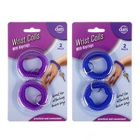 Wrist Coil Spiral Plastic with Keyring 2 Pack- main image