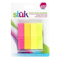 Note Sticky Page Marking 14x60mm 100shts x 4 Pads wCase- main image