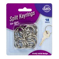 Keyring Split Ring 30mm 18pk - main image