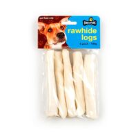 Chompers Dog Beef Rawhide Logs 13.5cm 5pk 100g- main image