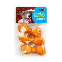Chompers Dog Mini Smoked Knotted Bones 10cm 3pk 100g- main image