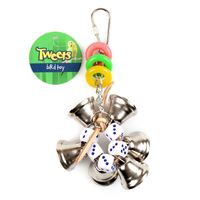 Bird Toy Hanging Bells & Dices 20x6cm- main image