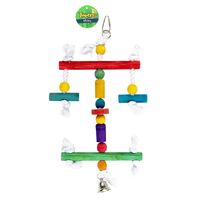 Tweets Bird Toy Wood & Rope- main image