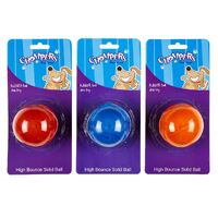 Chompers Dog Toy High Bounce Solid Rubber Ball 6.5cm- main image