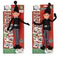 Elves Behaving Badly Elf Bendable Black Boy & Girl - Randomly Selected- main image