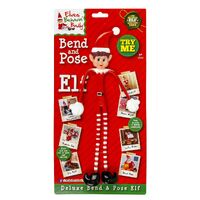 Elves Behaving Badly PVC Covered Hand Painted Bendy Elf 30cm- main image