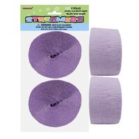 Crepe Streamers Lavender 2 Pack- main image